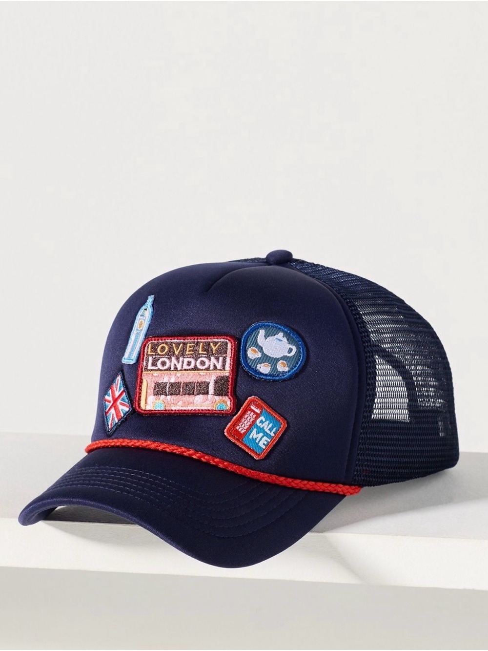 Anthropologie Travel Trucker Hat - London. NWT